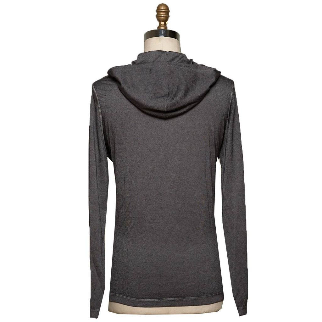 KITON Gray Cashmere Silk Sweater