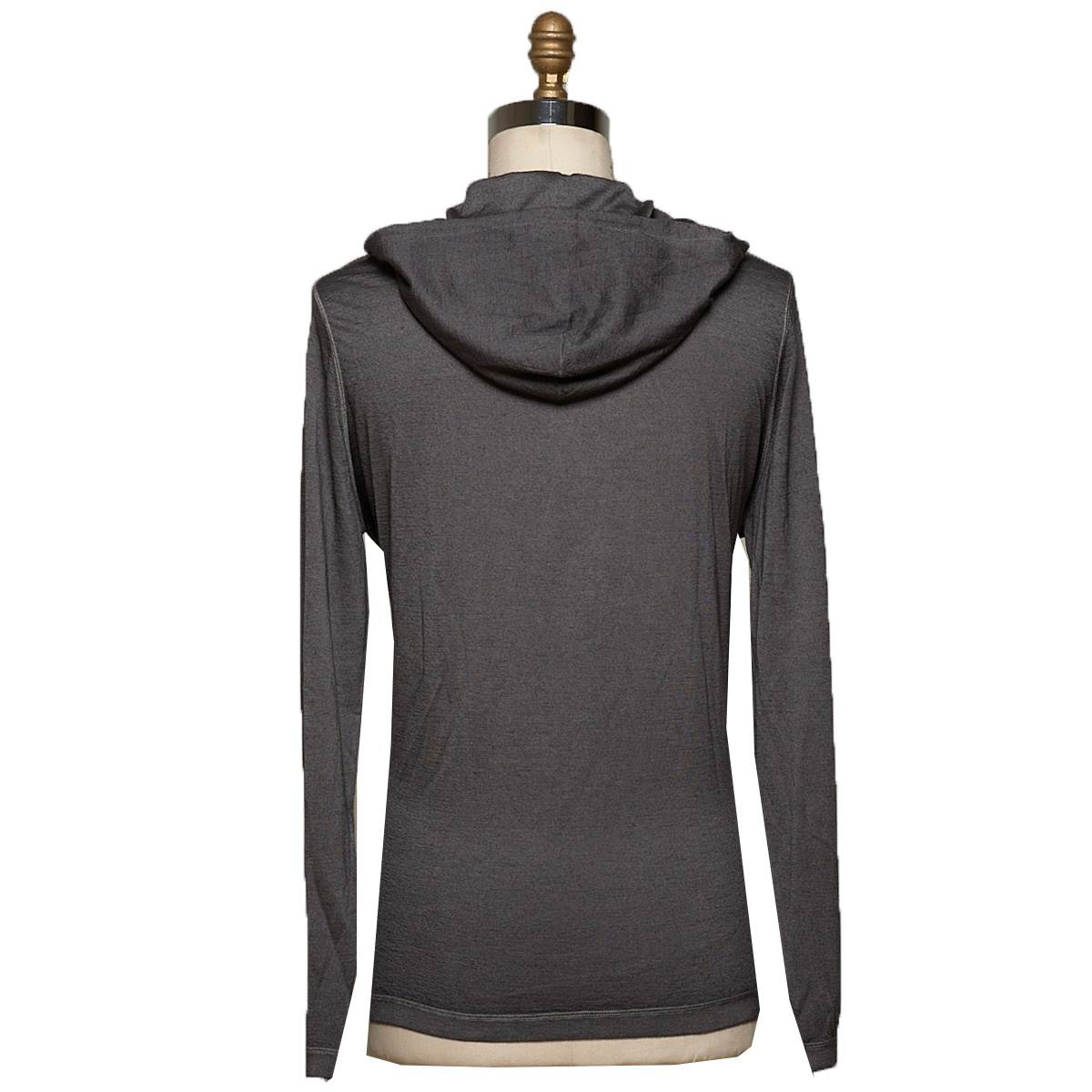 KITON Gray Cashmere Silk Sweater