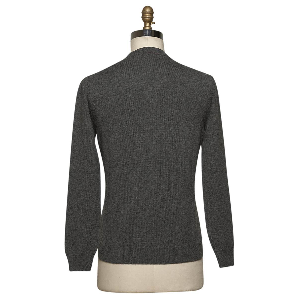 KITON Gray Cashmere Sweater V-Neck