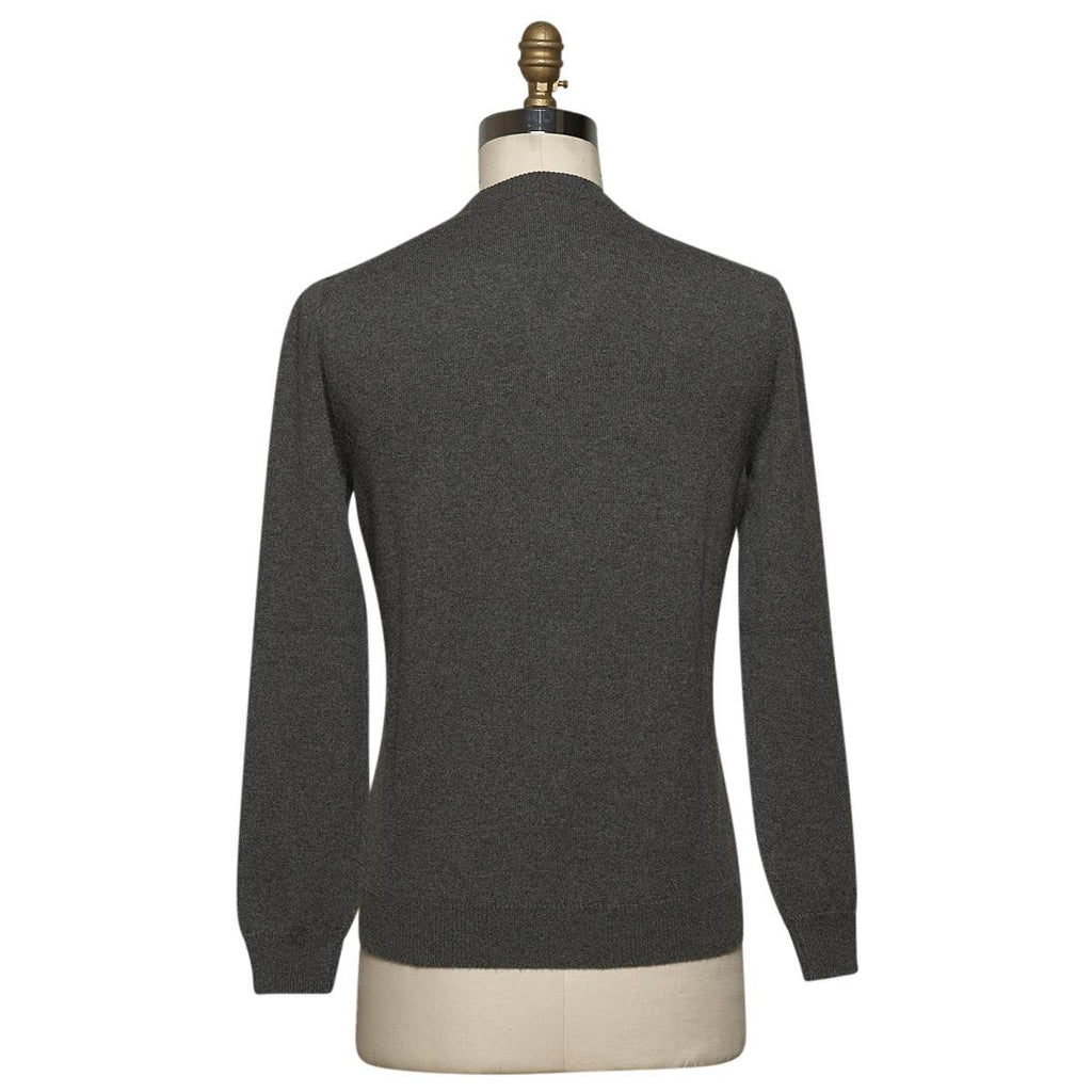 KITON Gray Cashmere Sweater V-Neck