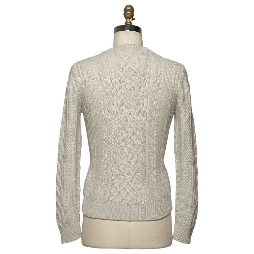 KITON Gray Cashmere Sweater Crewneck