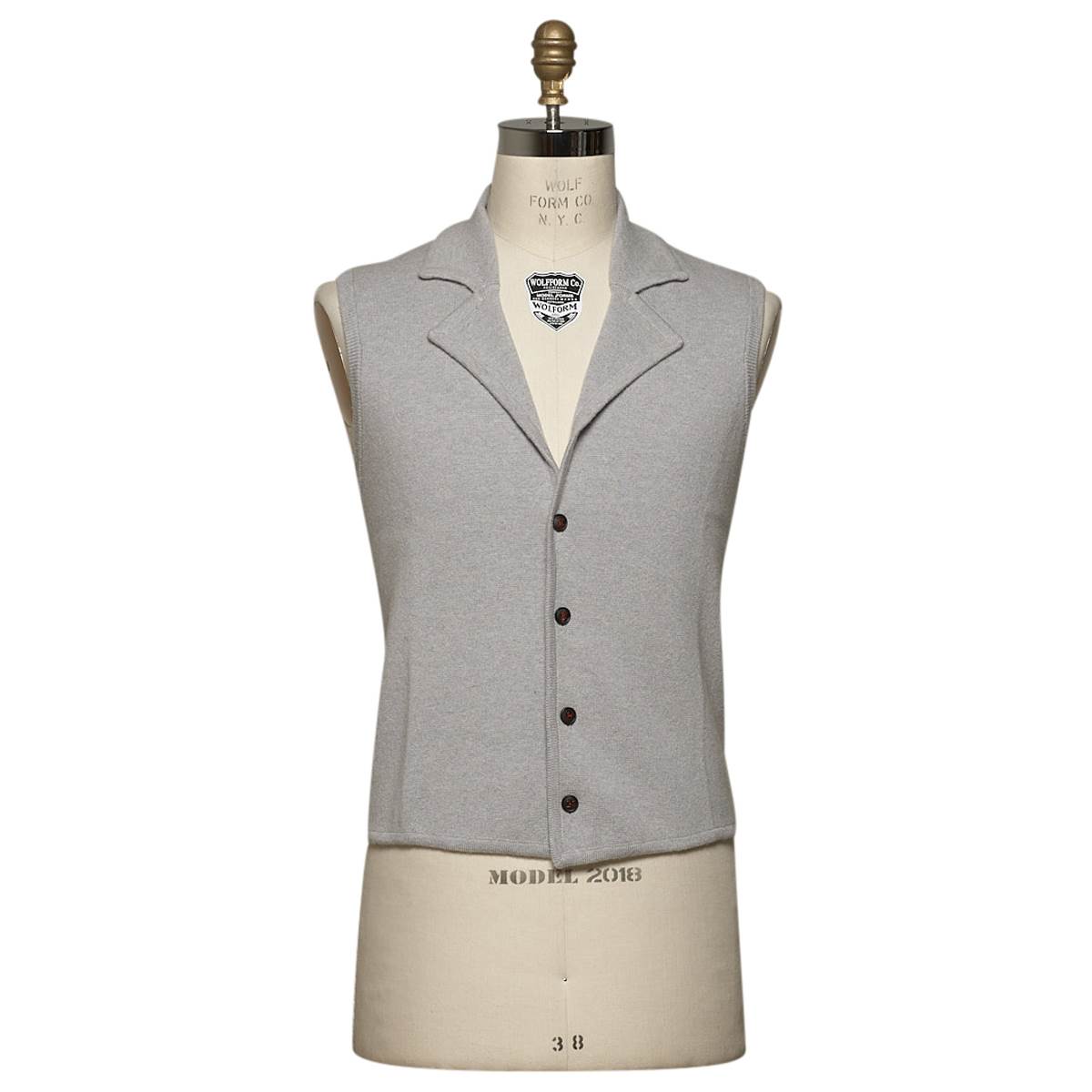 Kiton KITON Gray Cashmere Gilet Gray 000