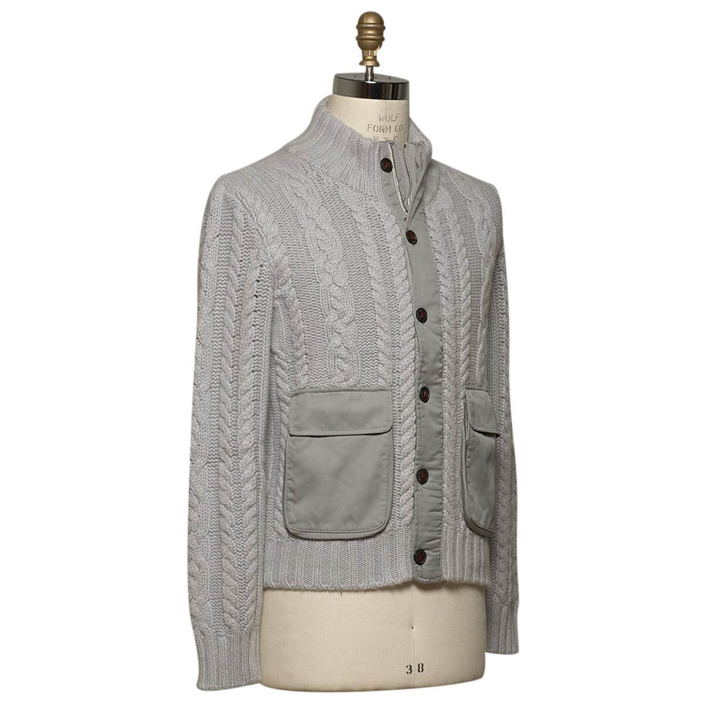 Kiton KITON Gray Cashmere Coat Gray 001