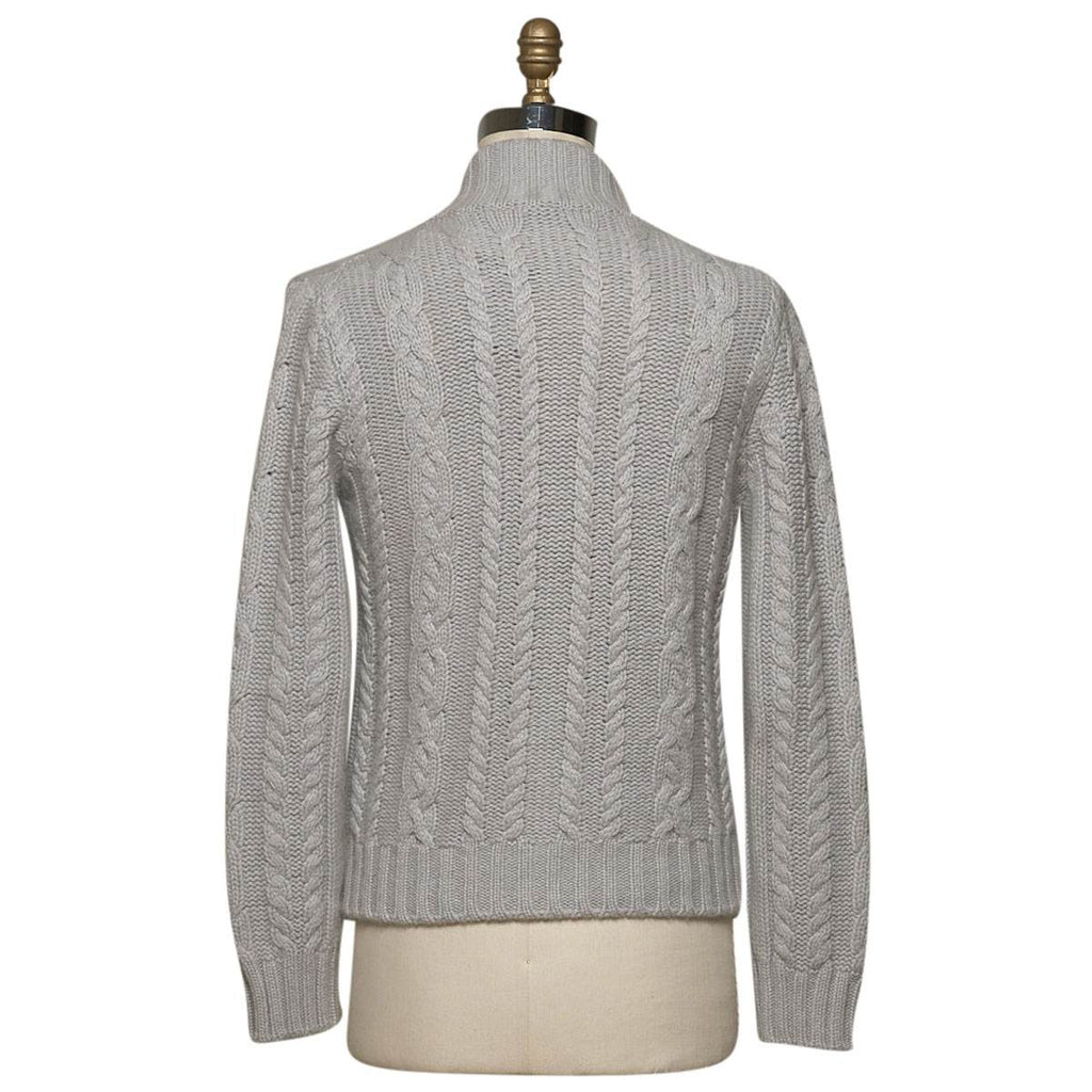 KITON Gray Cashmere Coat