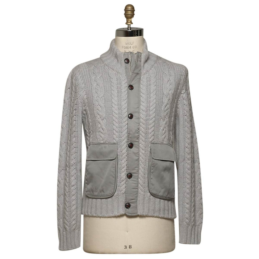 KITON Gray Cashmere Coat