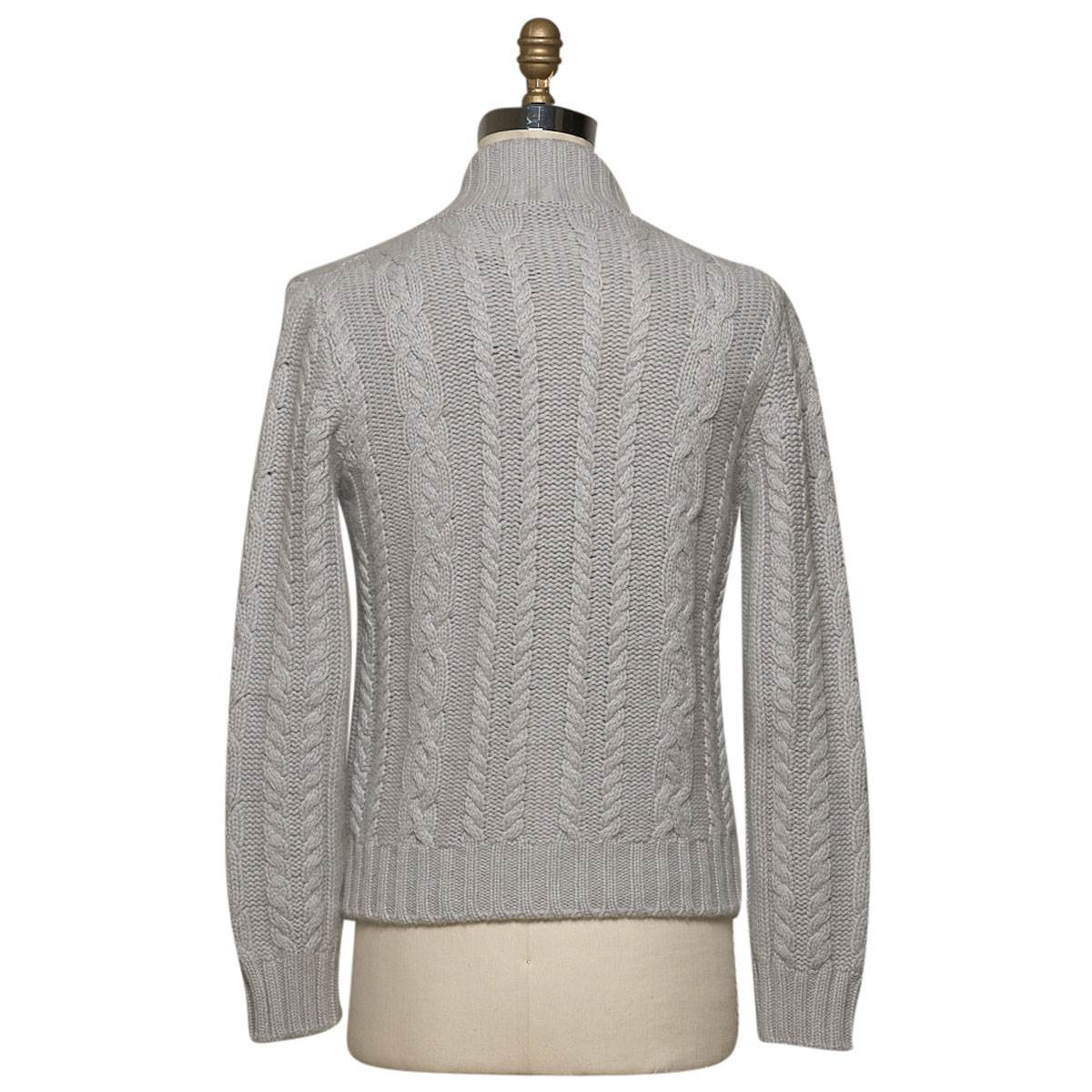 KITON Gray Cashmere Coat