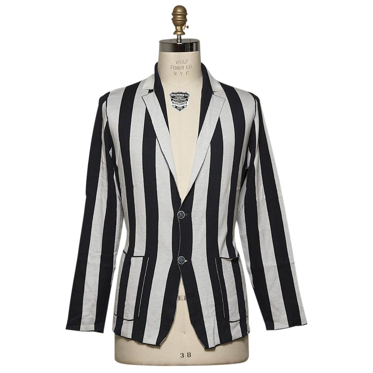 Kiton KITON Blue White Cotton Cardigan Blue/White 000