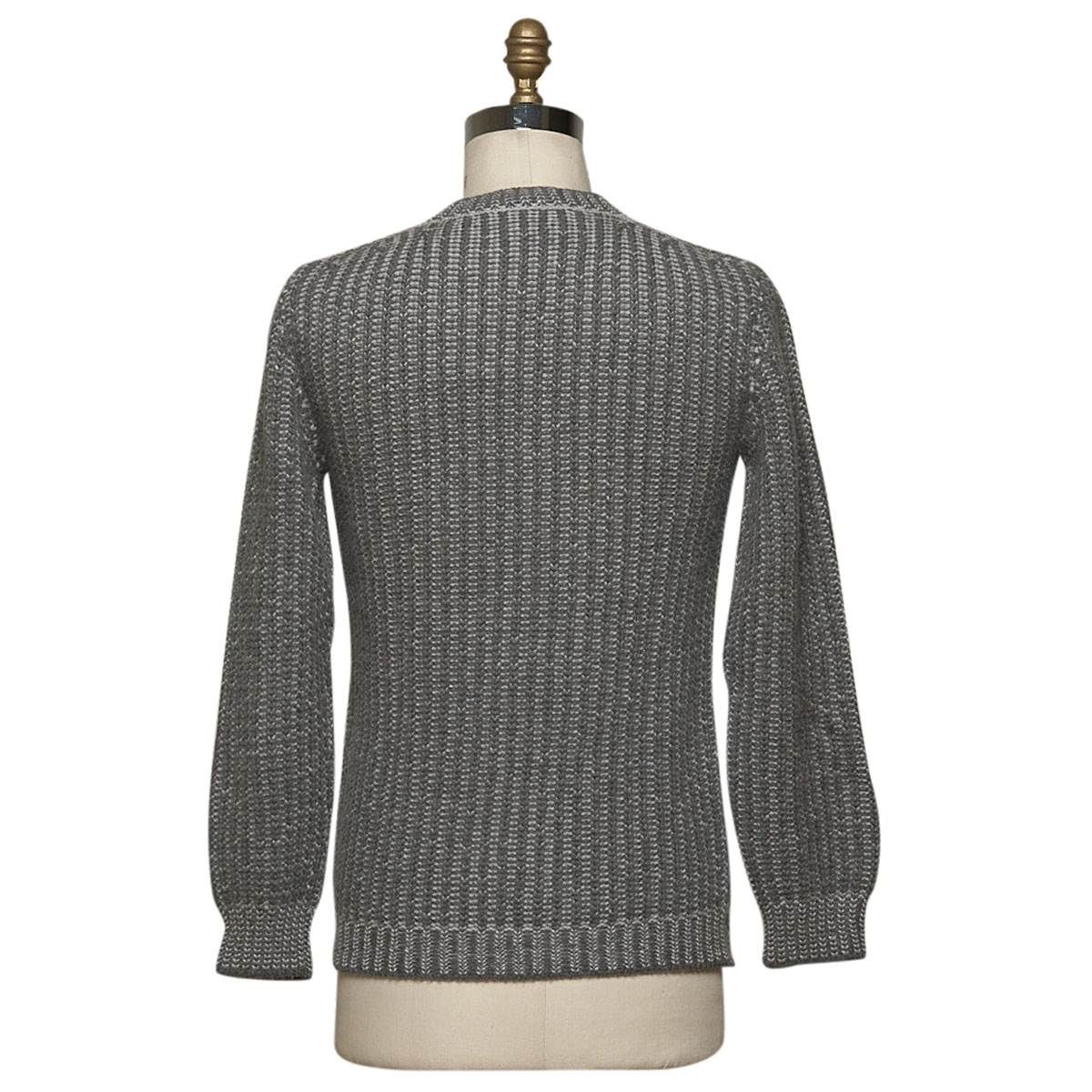 KITON Gray Cashmere Sweater Crewneck