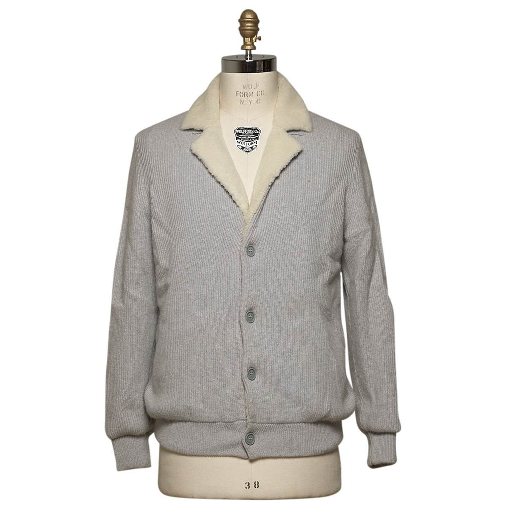 Kiton KITON Gray Cashmere Shipskin Inside Coat Gray 000