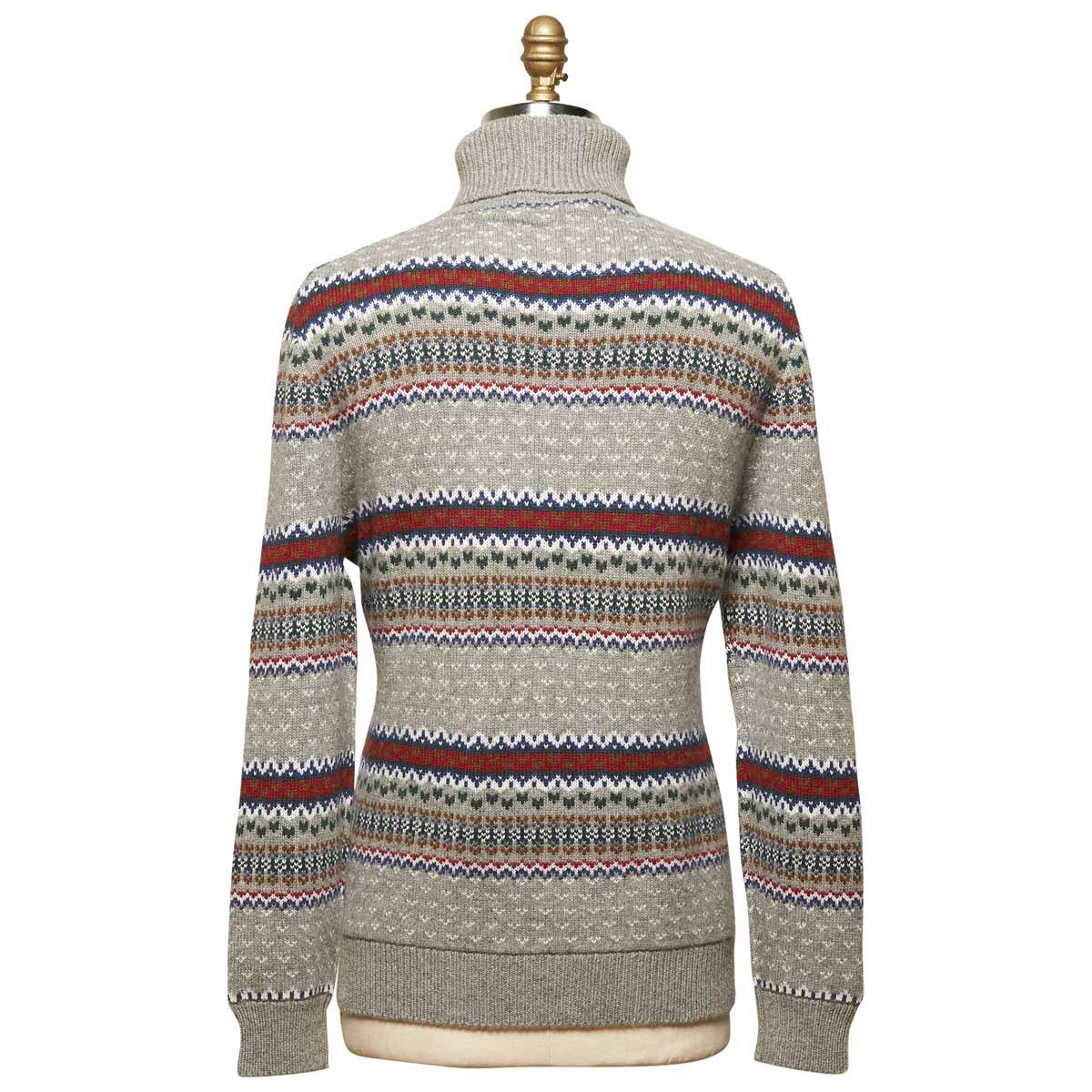 KITON Multicolor Cashmere Sweater Turtleneck