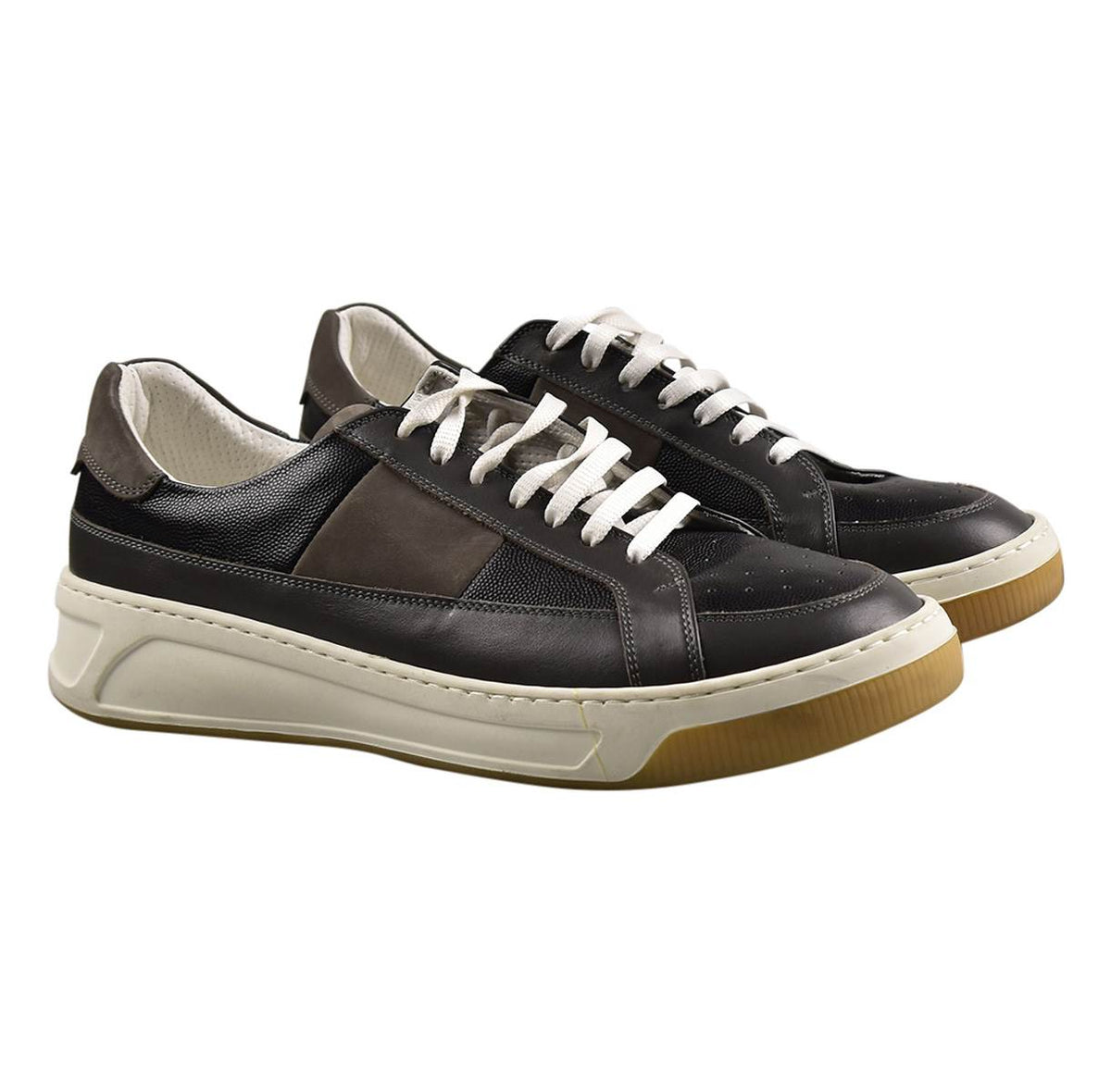 KITON Multicolour Leather Sneakers Shoes
