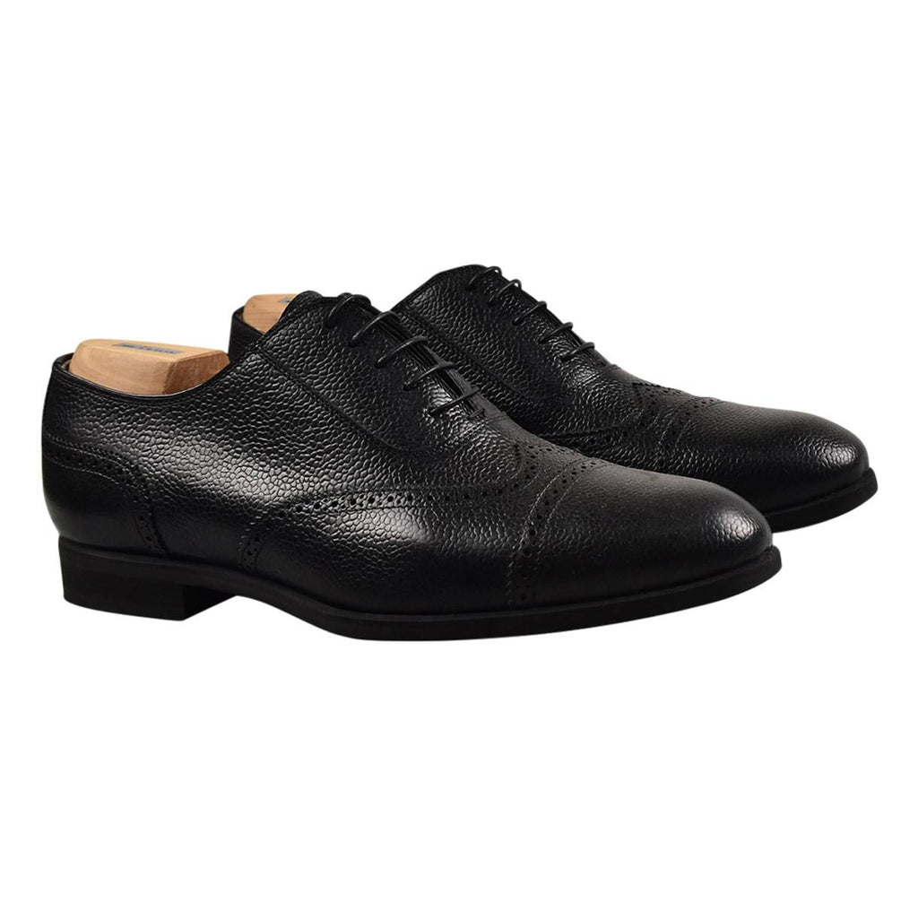 Kiton KITON Black Leather Dress Shoes Black 000