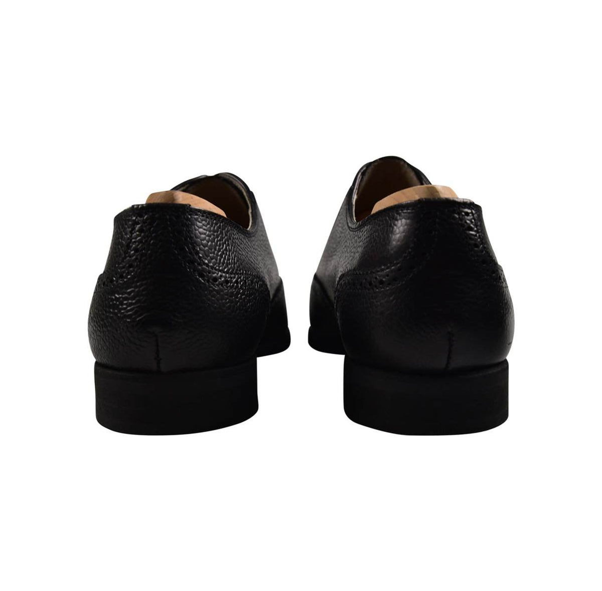 KITON Black Leather Dress Shoes