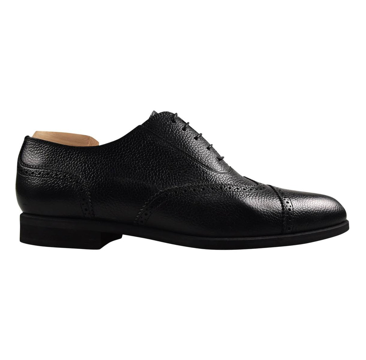 KITON Black Leather Dress Shoes
