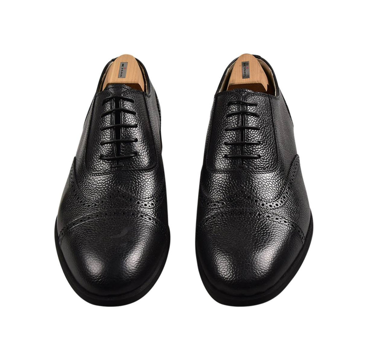 KITON Black Leather Dress Shoes