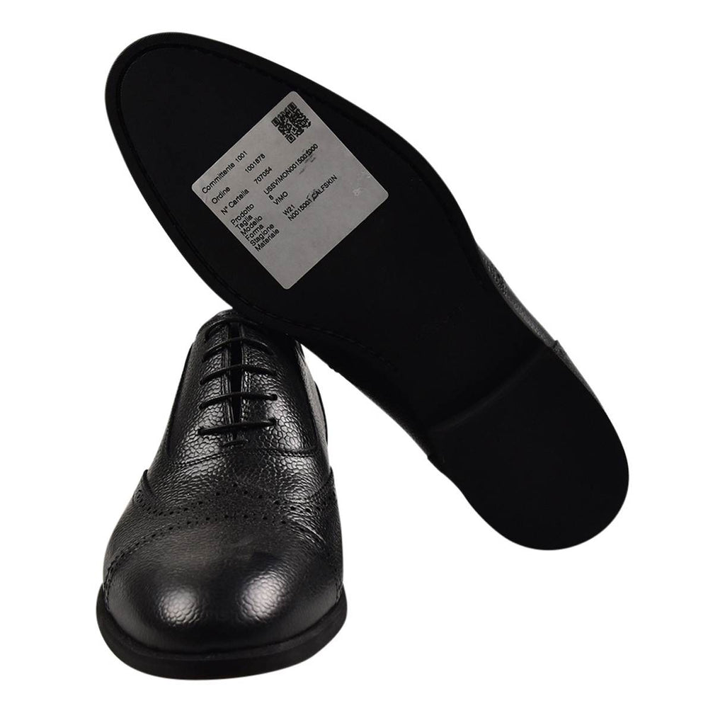 KITON Black Leather Dress Shoes