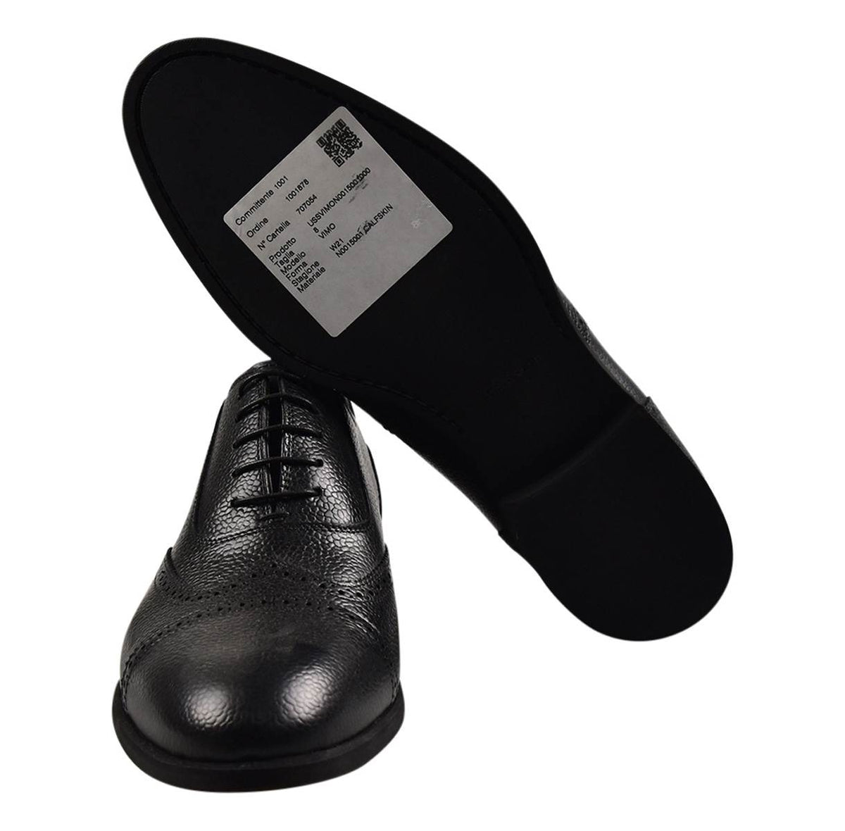 KITON Black Leather Dress Shoes