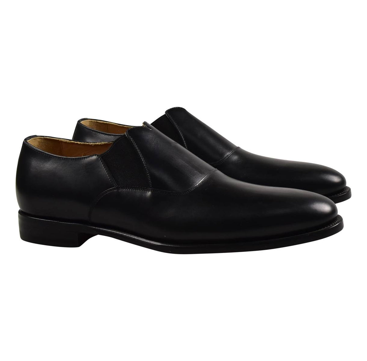 Kiton KITON Black Leather Dress Shoes Black 000