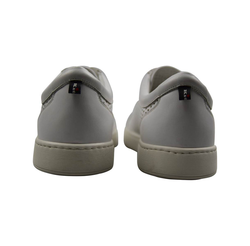 KITON White Leather Sneakers Shoes