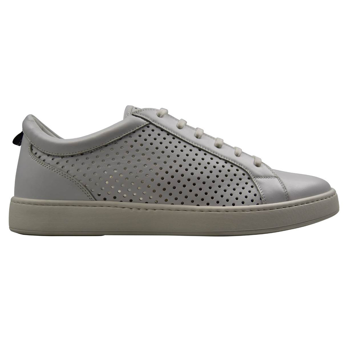 KITON White Leather Sneakers Shoes