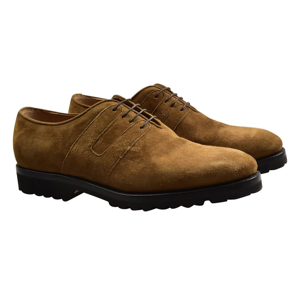 Kiton KITON Brown Leather Suede Dress Shoes Brown 000