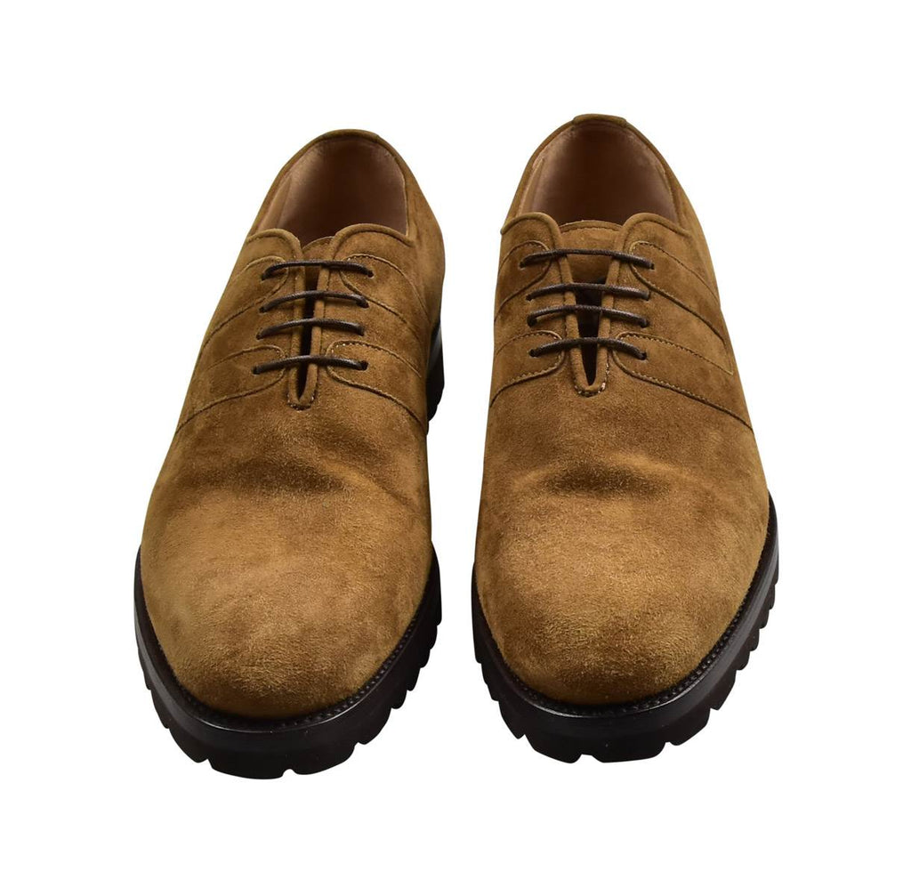 KITON Brown Leather Suede Dress Shoes