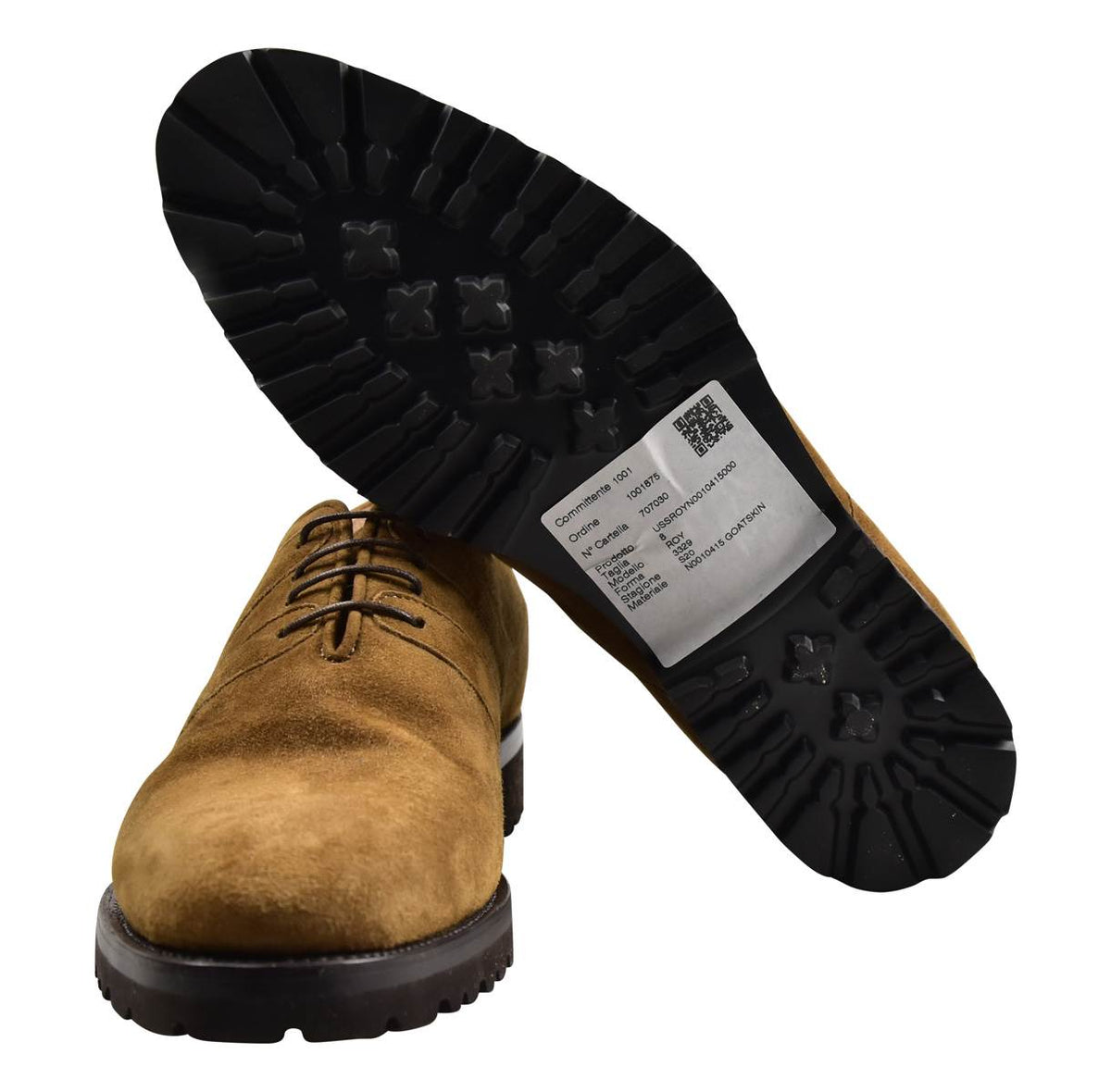 KITON Brown Leather Suede Dress Shoes