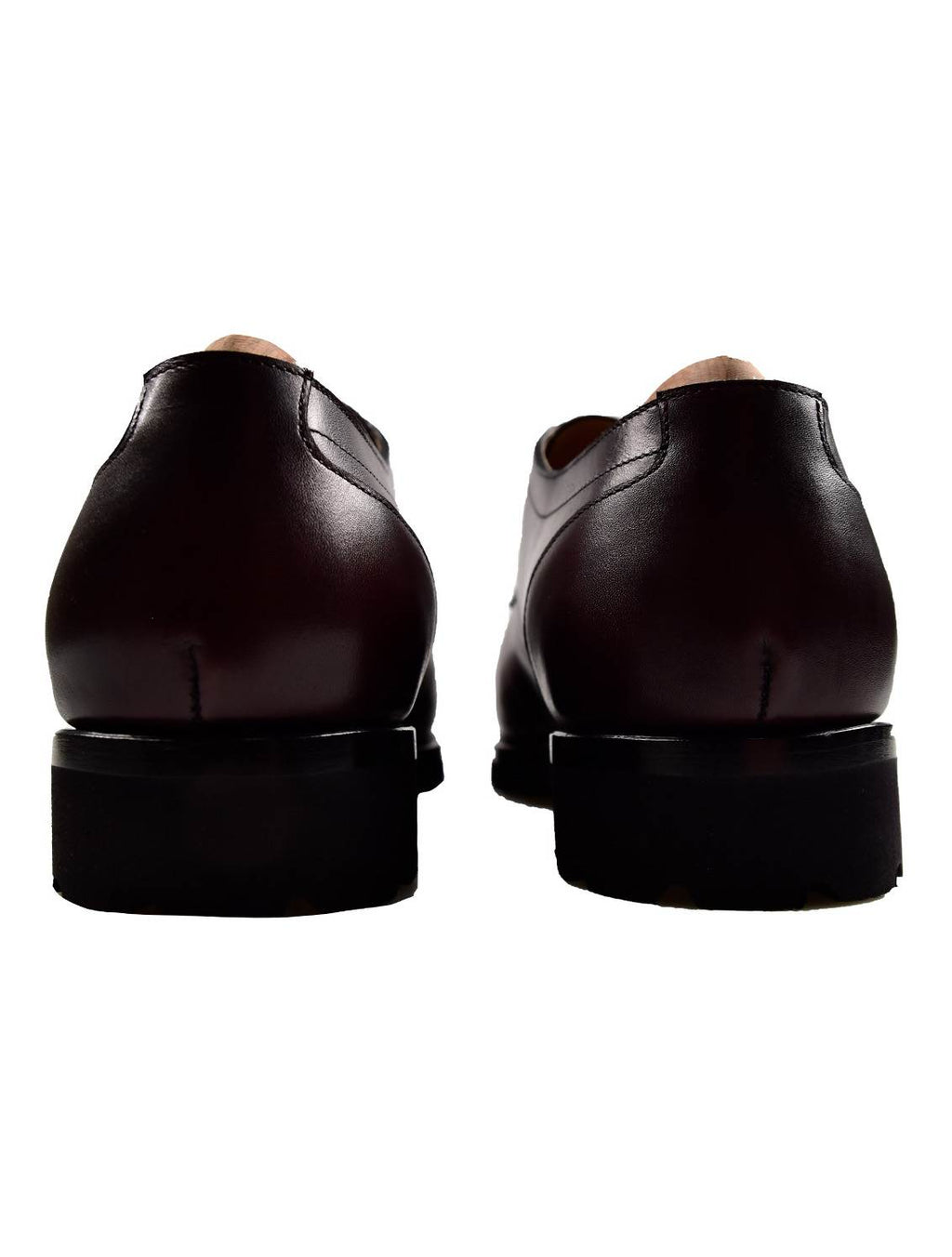Kiton Burgundy Leather Dress Shoes
