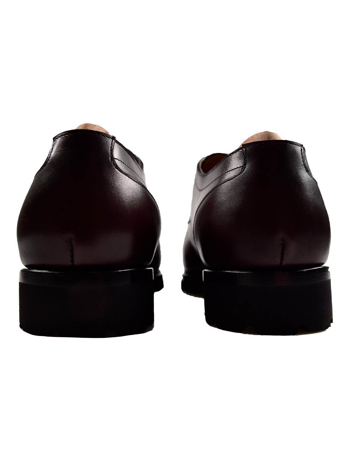 Kiton Burgundy Leather Dress Shoes