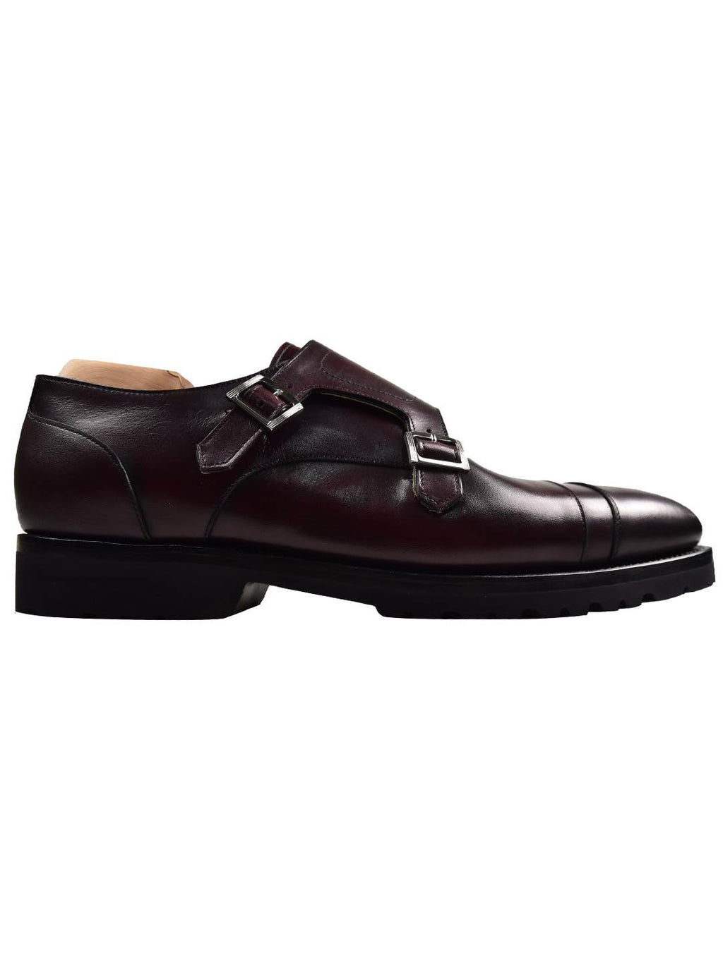 Kiton Burgundy Leather Dress Shoes