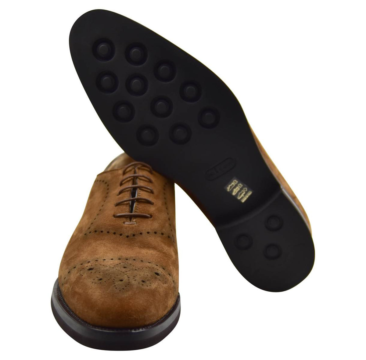 KITON Brown Leather Sneakers Shoes