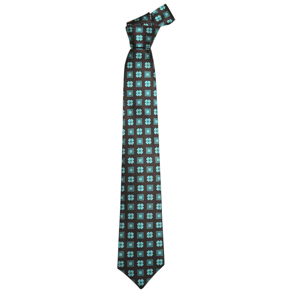 Kiton KITON Green Black Silk Tie Green/Black 000