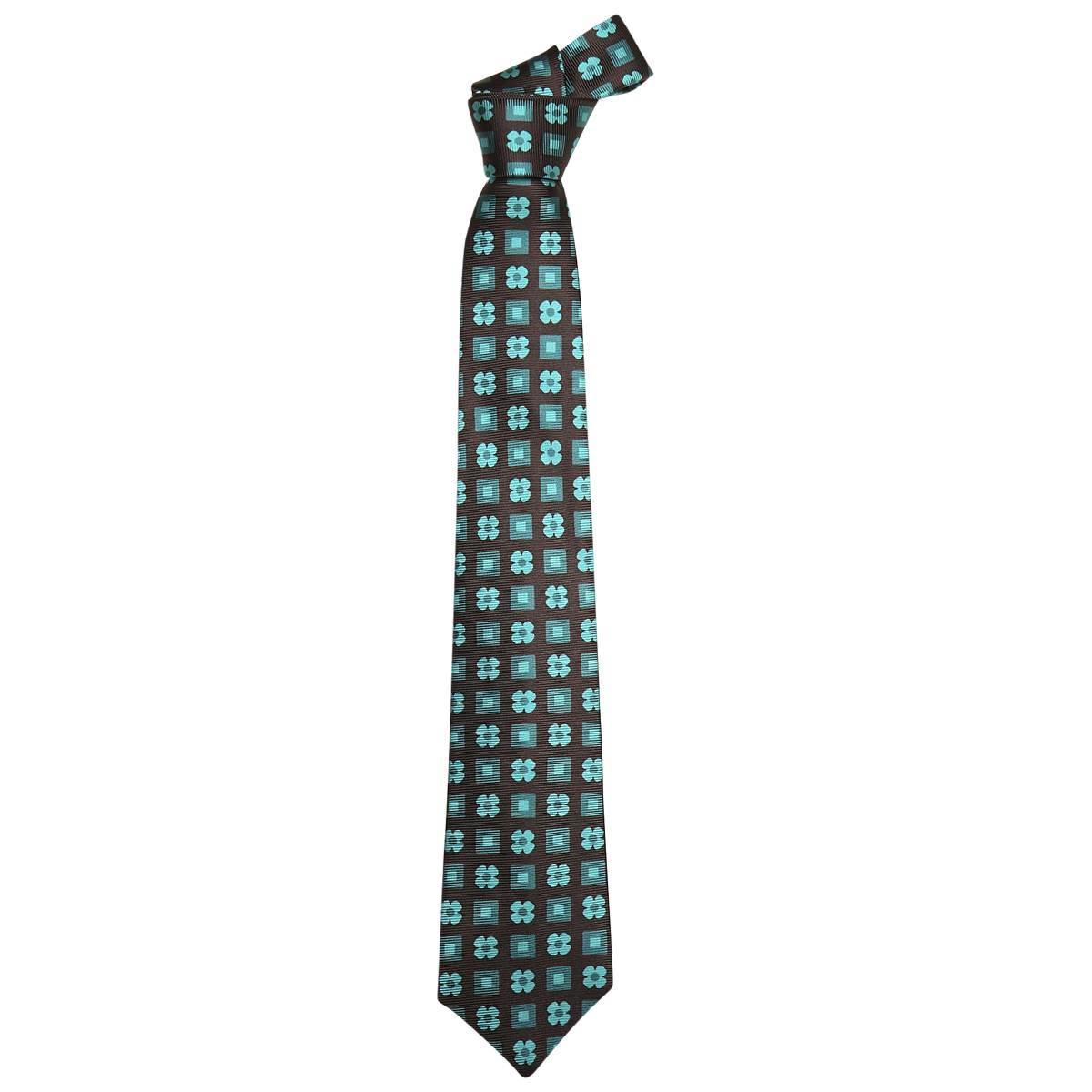 Kiton KITON Green Black Silk Tie Green/Black 000