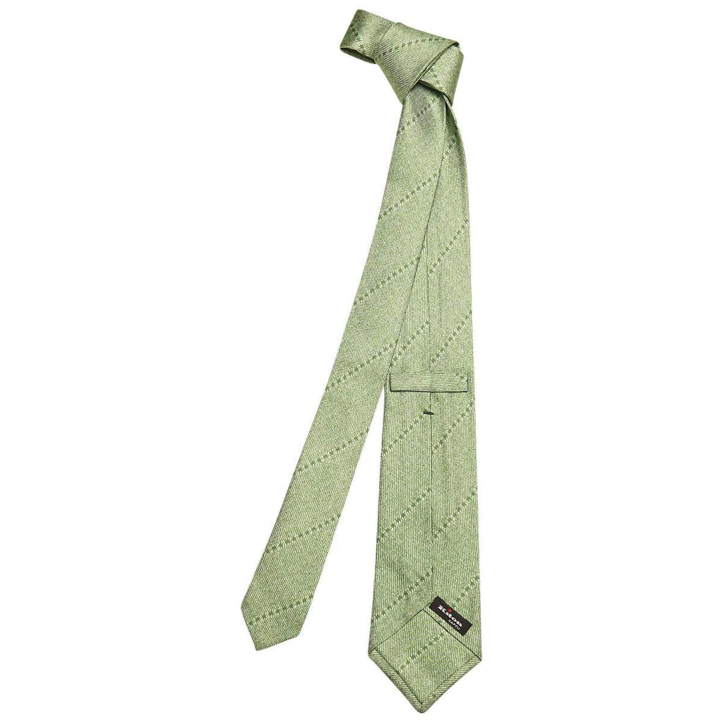 KITON Green Silk Tie