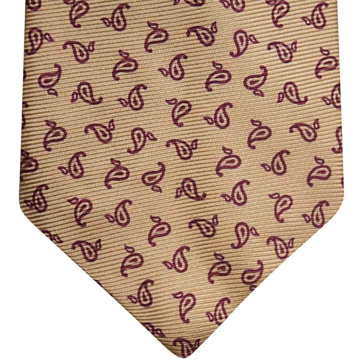 Kiton KITON Beige Purple Silk Tie Beige/Purple 001