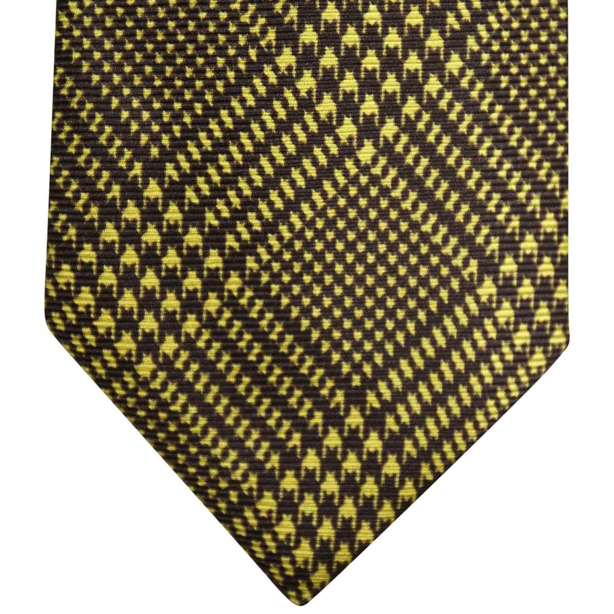 Kiton KITON Green Black Silk Tie Green/Black 001