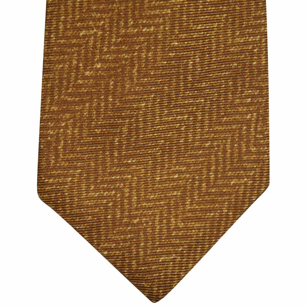 Kiton KITON Yellow Silk Tie Yellow 001