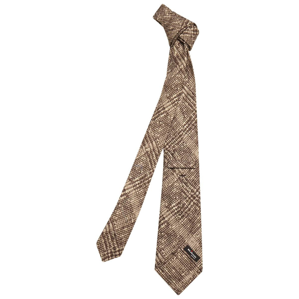 KITON Multicolor Virgin Wool Silk Tie