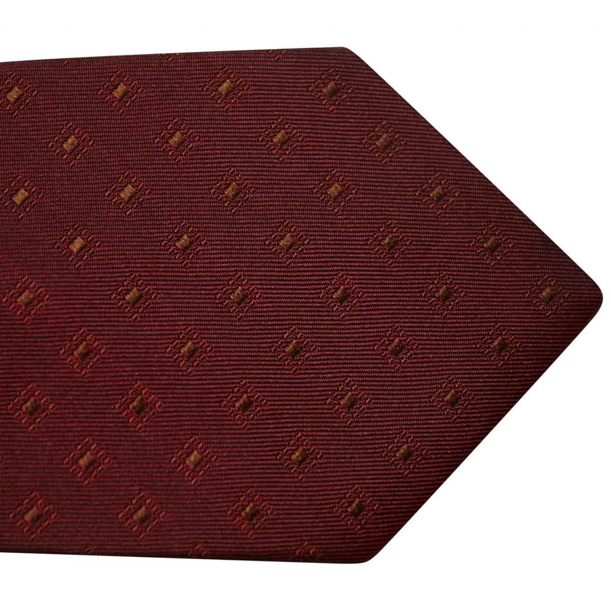 Kiton KITON Brown Red Silk Tie Brown/Red 001