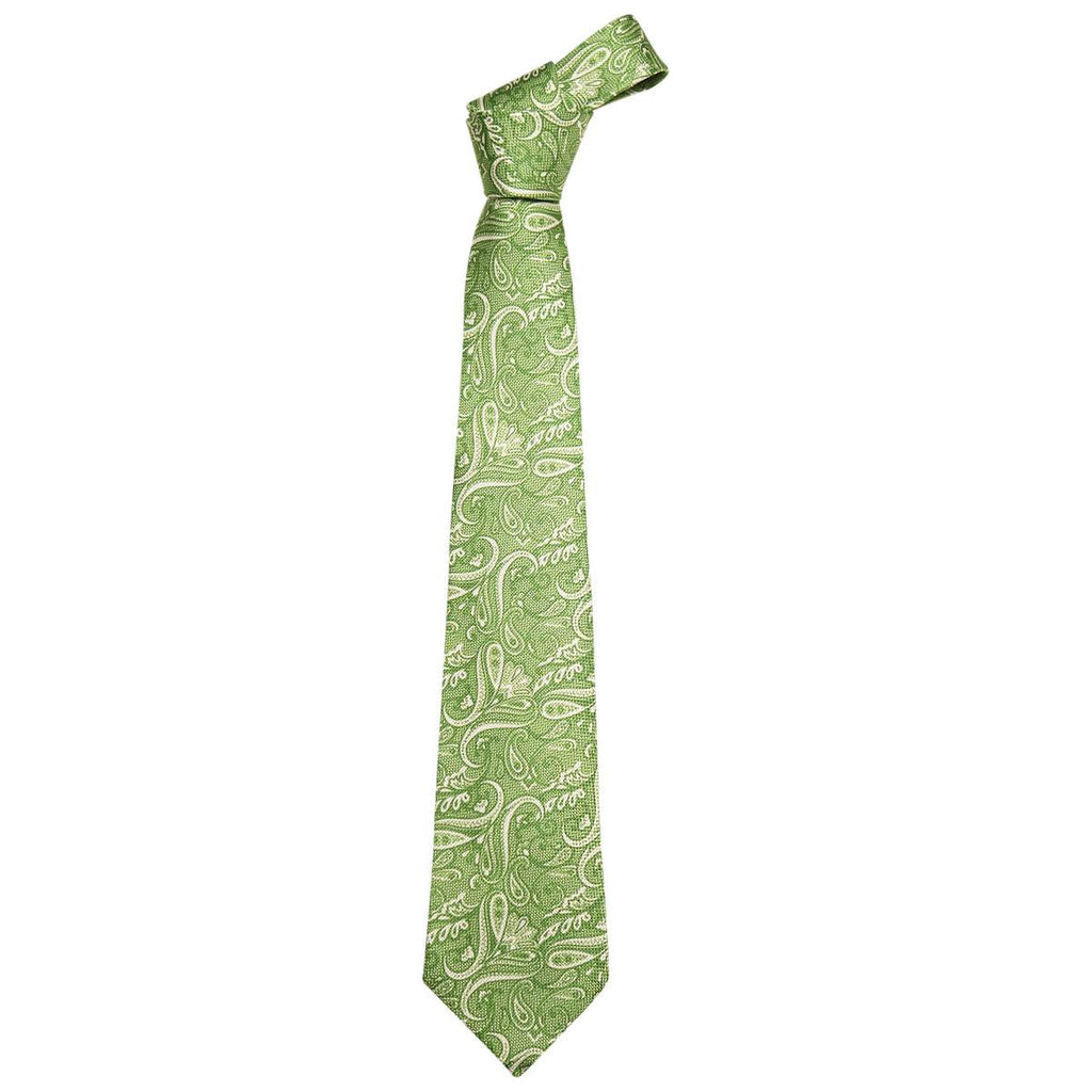 Kiton KITON Green White Silk Tie Multicolor 000
