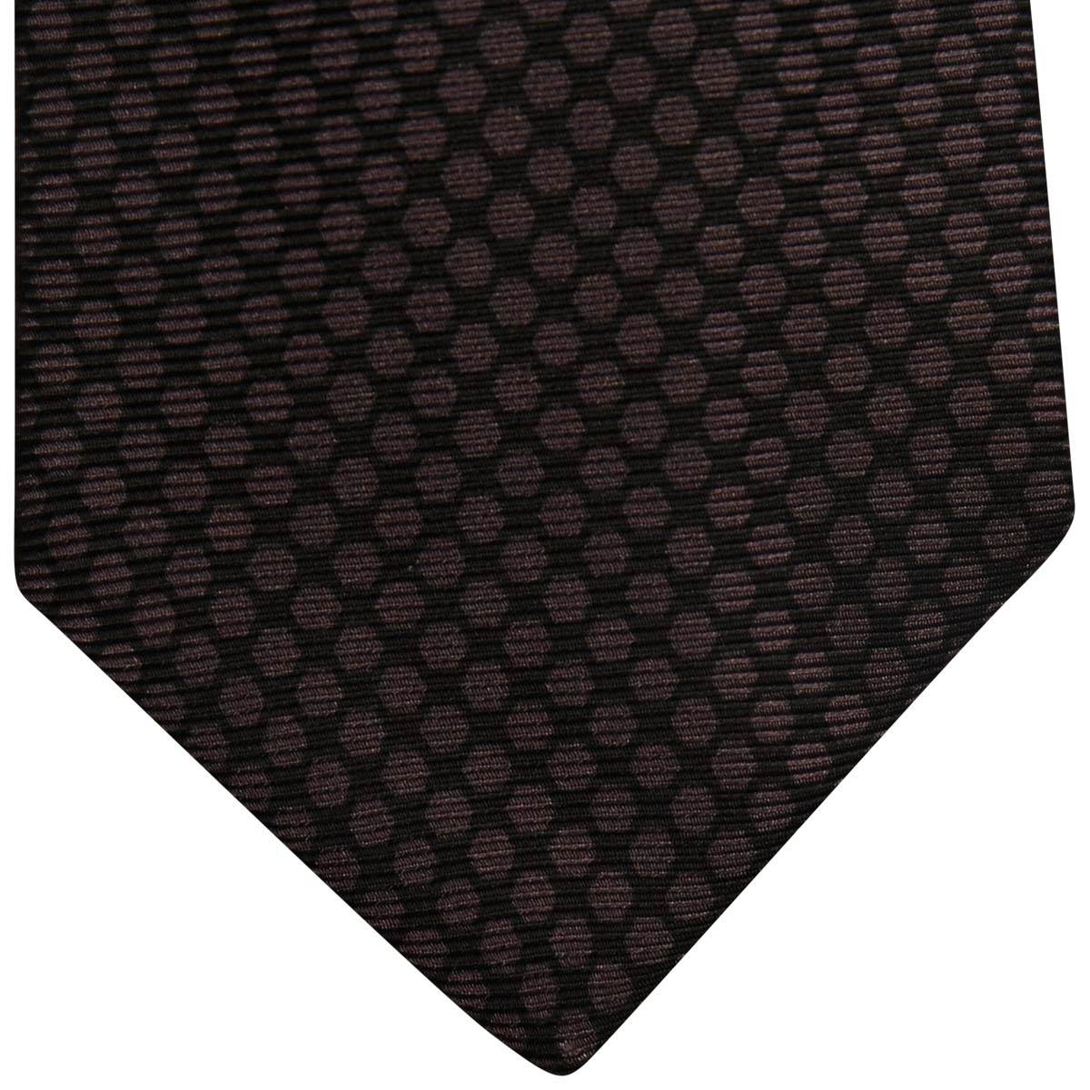 Kiton KITON Violet Black Silk Tie Violet/Black 001