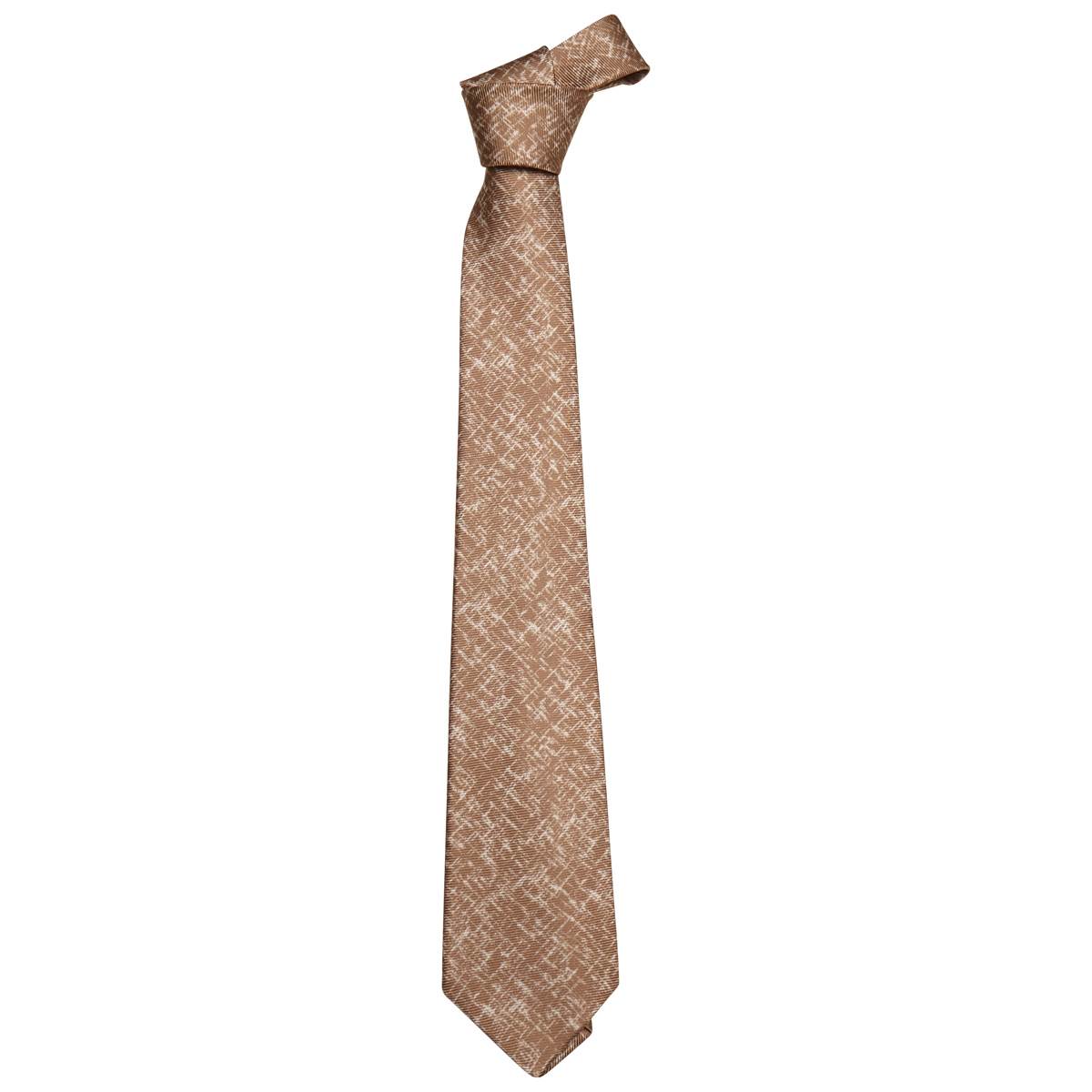 Kiton KITON Beige White Silk Tie Beige/White 000