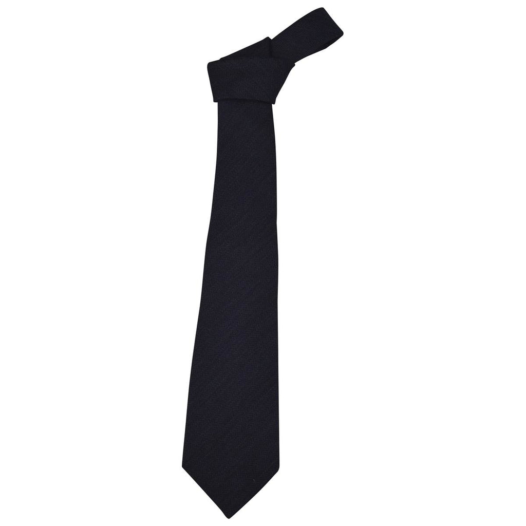Kiton KITON Blue Black Wool Silk Tie Blue/Black 000