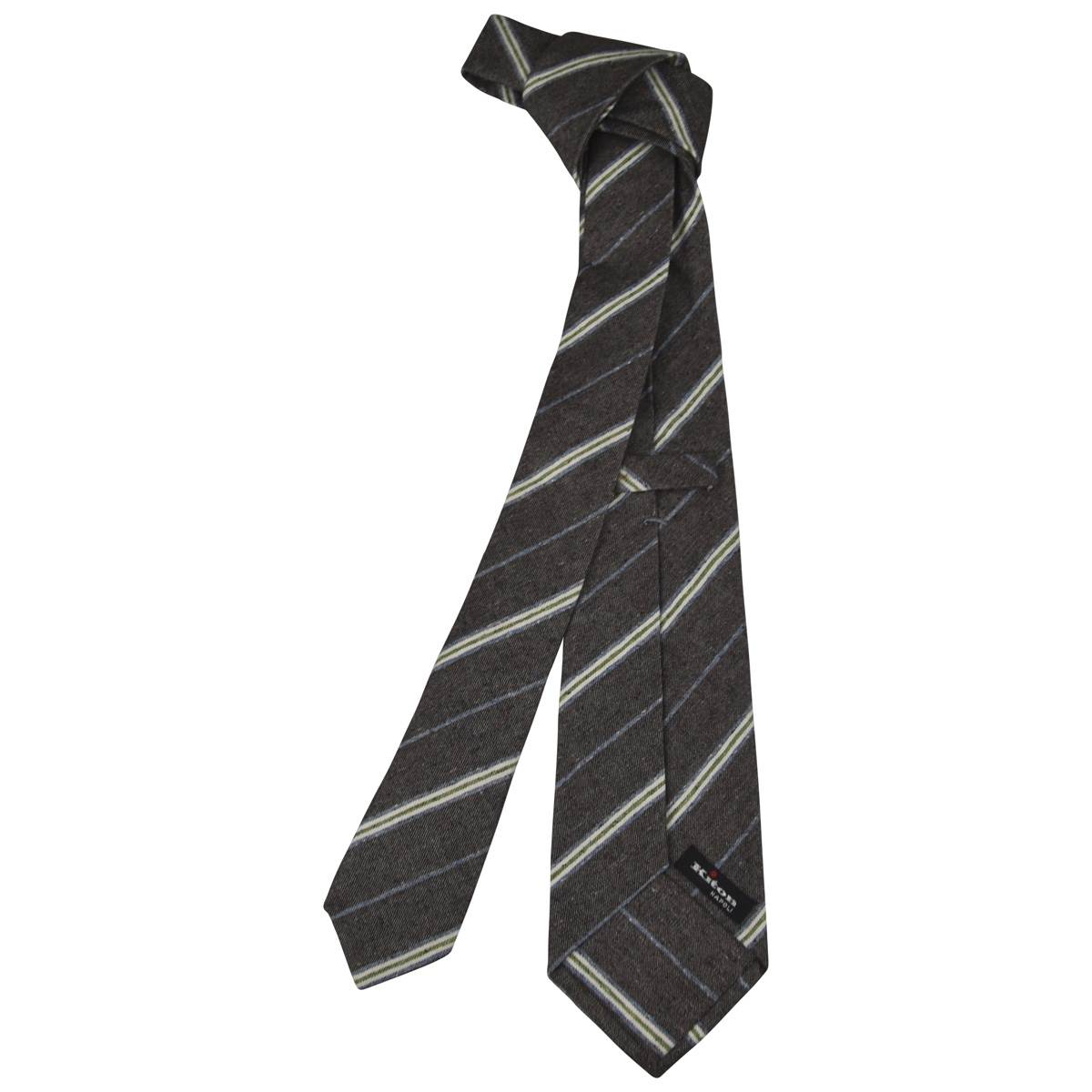 KITON Multicolor Silk Cotton Tie