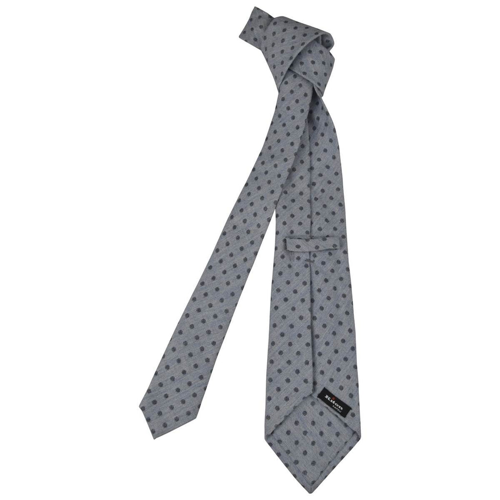 KITON Multicolor Wool Cashmere Silk Tie