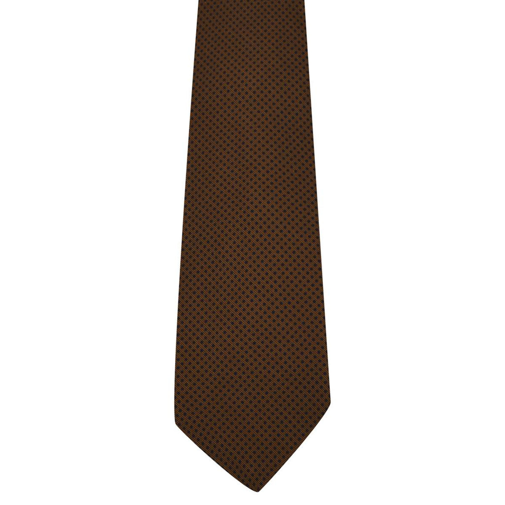 Kiton KITON Brown Blue Silk Tie Brown/Blue 001