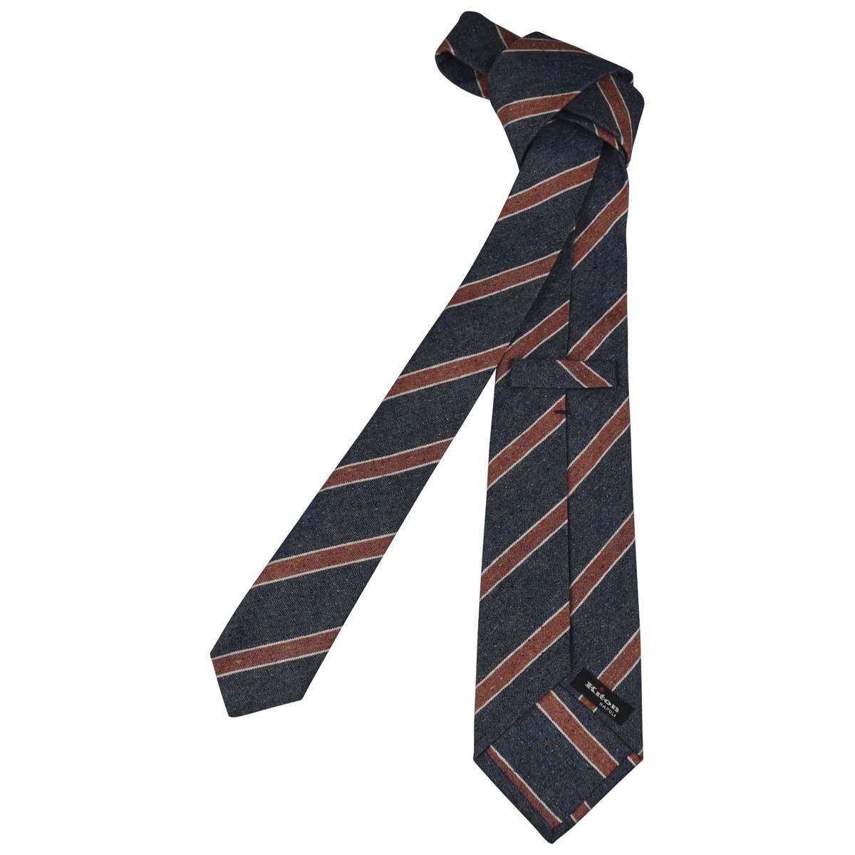 KITON Multicolor Cotton Silk Tie