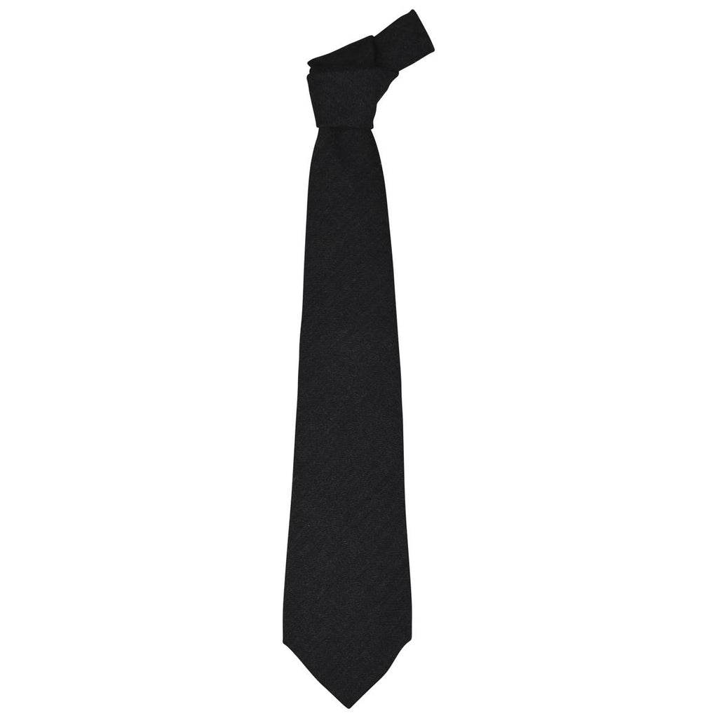 Kiton KITON Gray Wool Silk Cashmere Tie Gray 000