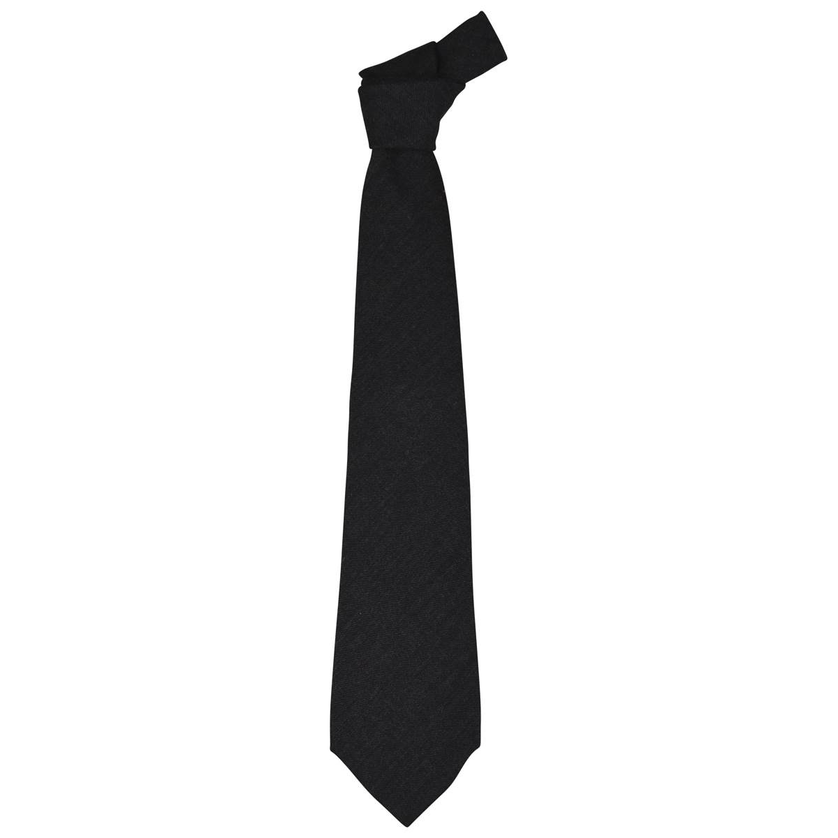 Kiton KITON Gray Wool Silk Cashmere Tie Gray 000