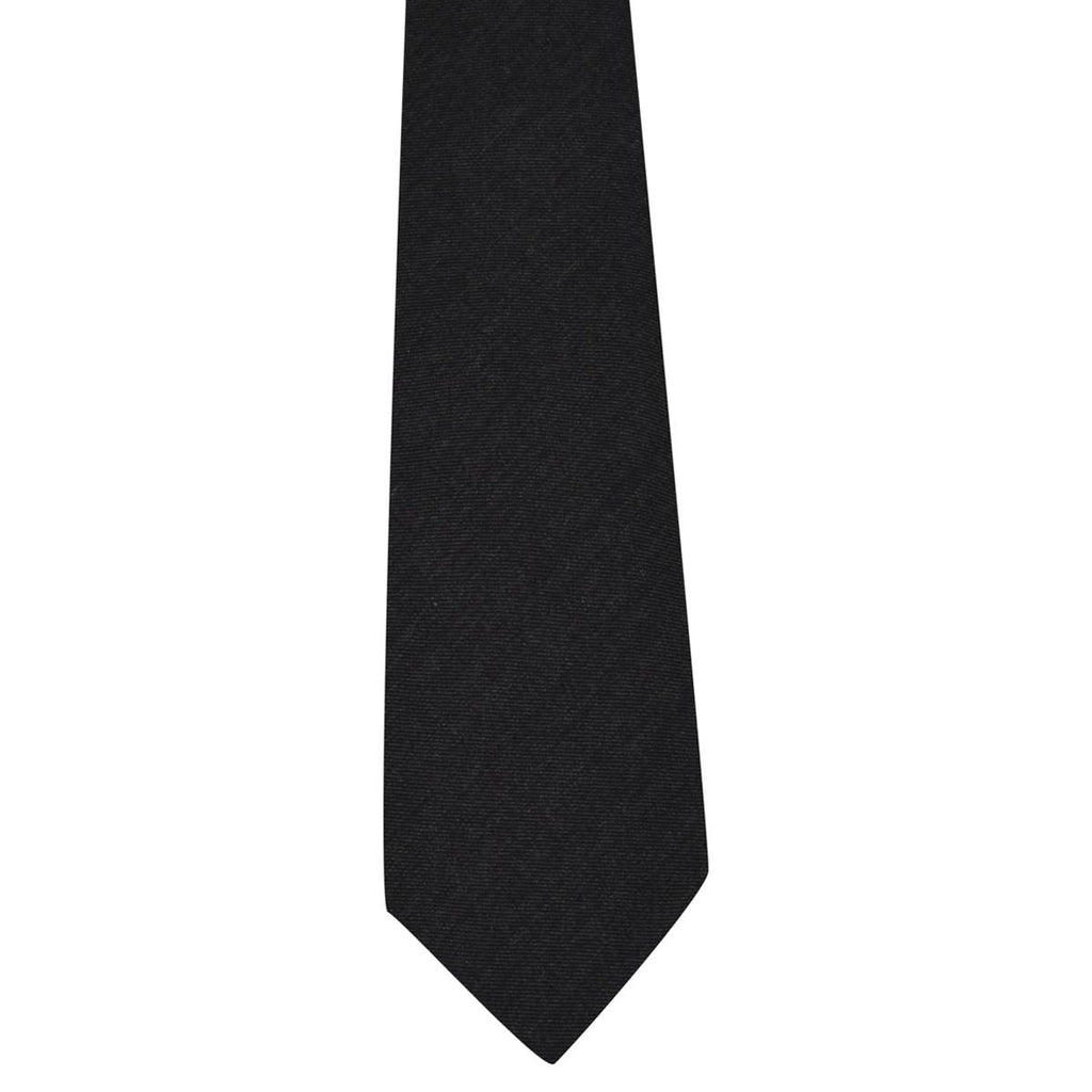 Kiton KITON Gray Wool Silk Cashmere Tie Gray 001